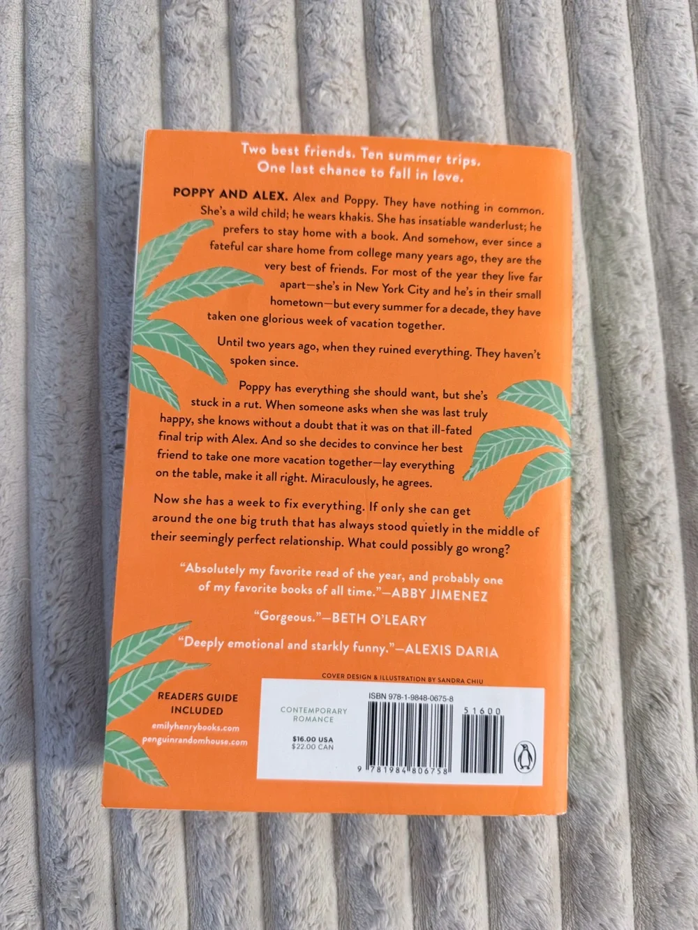 People We Meet on Vacation by Emily Henry Paperback Romance Novel - Picture 2 of 2